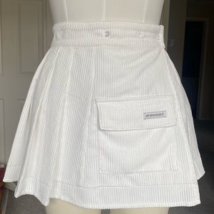 NWOT Corduroy Pocket Pleat Skirt